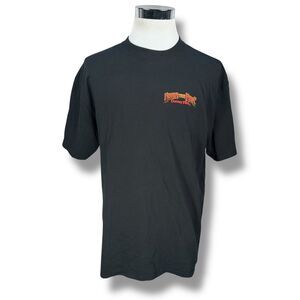 Vintage Dorney Park Fear Five T-Shirt Men's XL Black Rollercoaster Hydra Laser